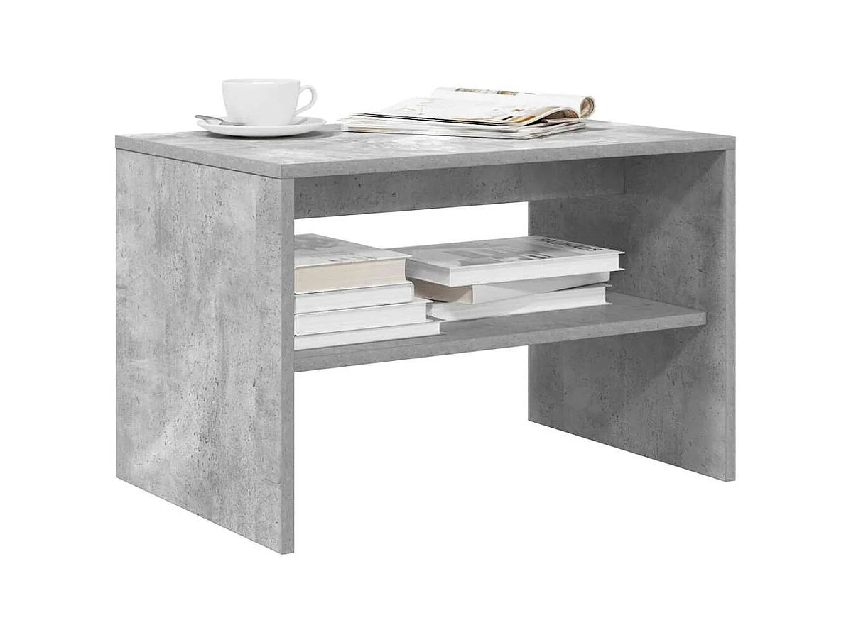 Meuble TV gris béton 60x40x40 cm bois d'ingénierie
