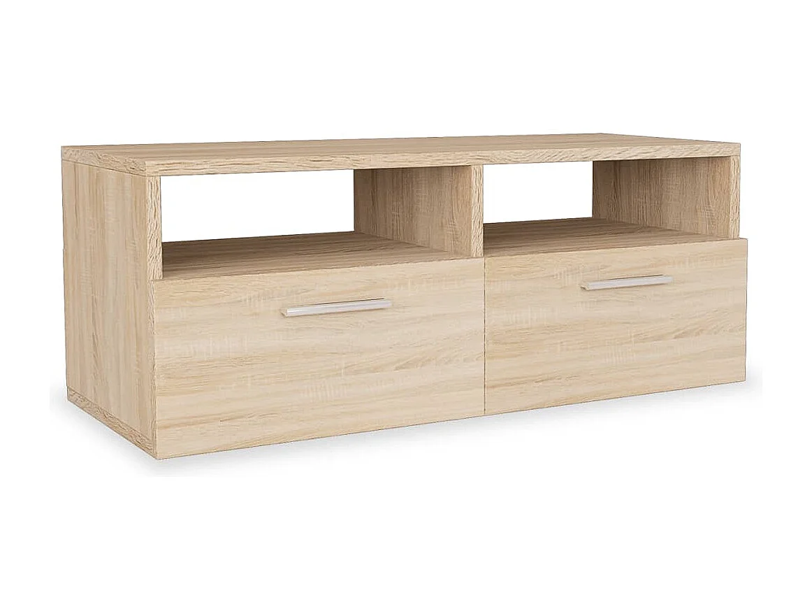 Meuble TV Bois d’ingénierie 95x35x36 cm Chêne