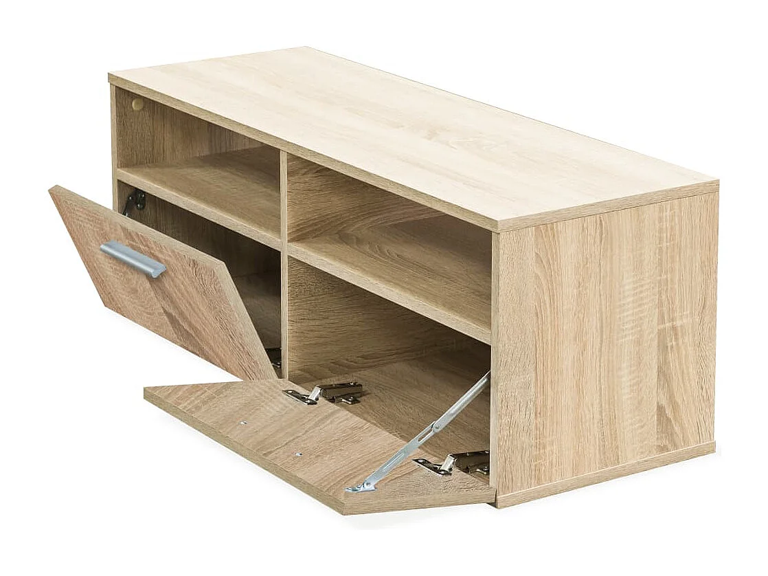 Meuble TV Bois d’ingénierie 95x35x36 cm Chêne