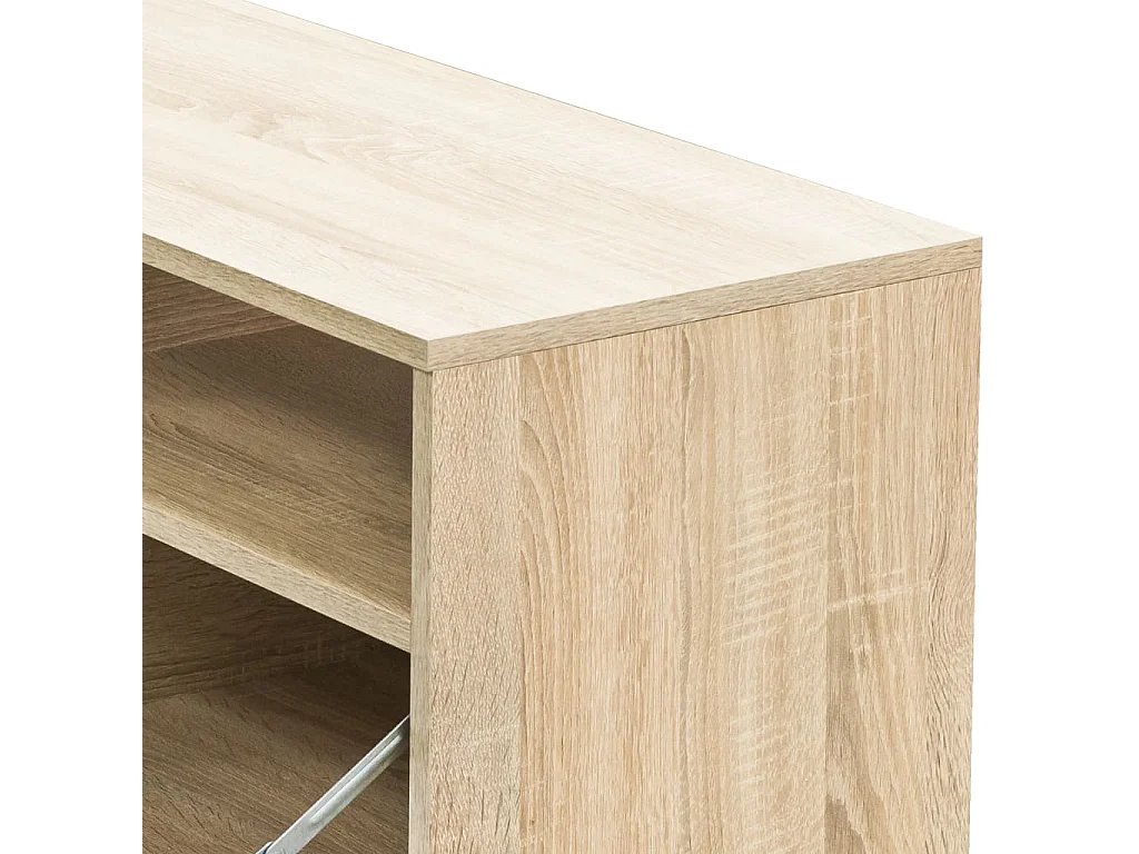 Meuble TV Bois d’ingénierie 95x35x36 cm Chêne