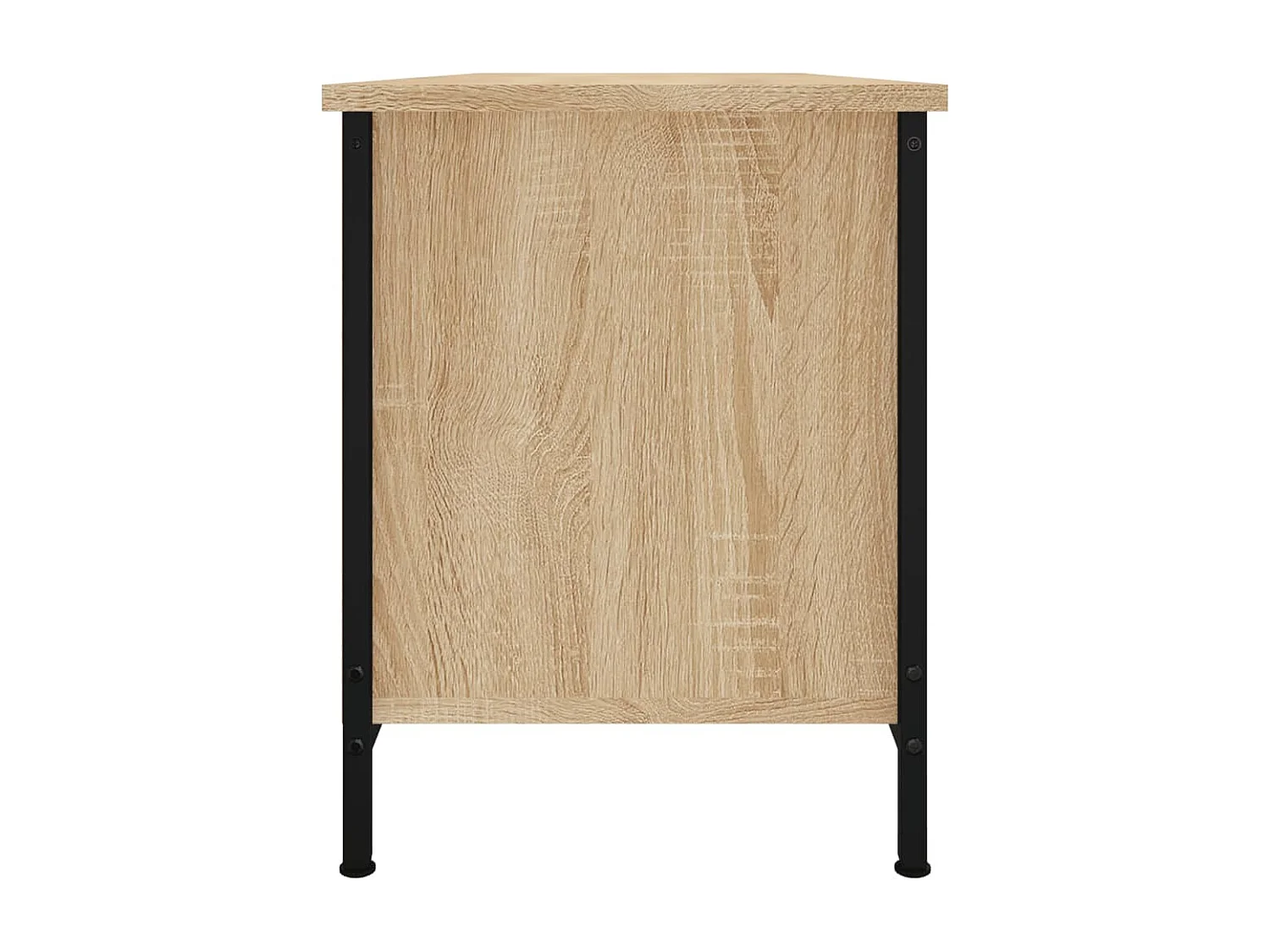Meuble TV avec portes chêne sonoma 102x35x45 cm bois ingénierie