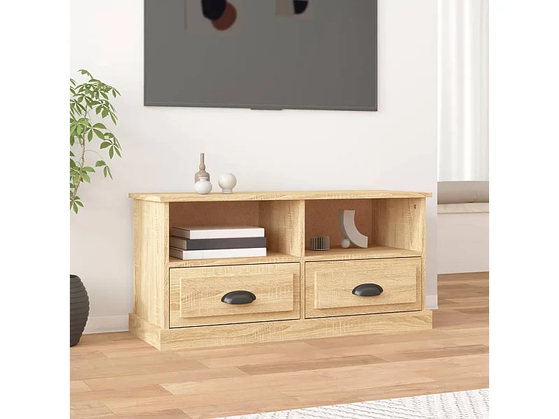 Sonoma eiken tv-kast 93x35,5x45 cm bewerkt hout