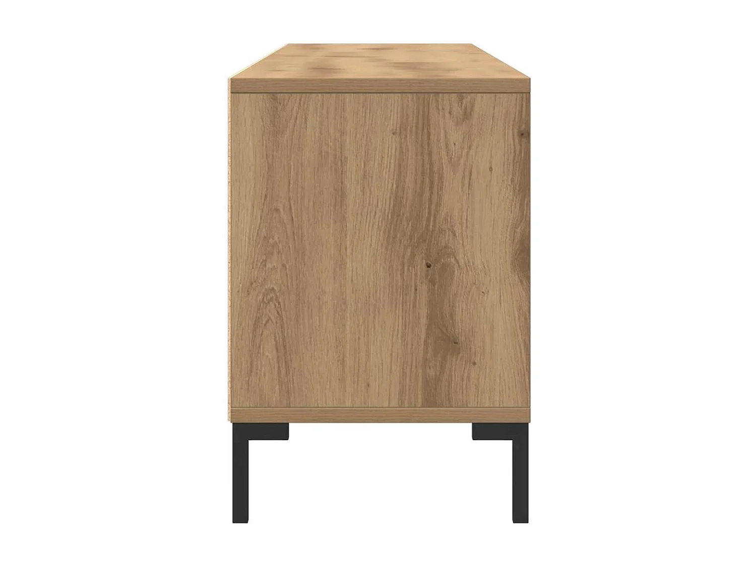 Meuble TV chêne artisanal 150x30x44,5 cm bois d'ingénierie