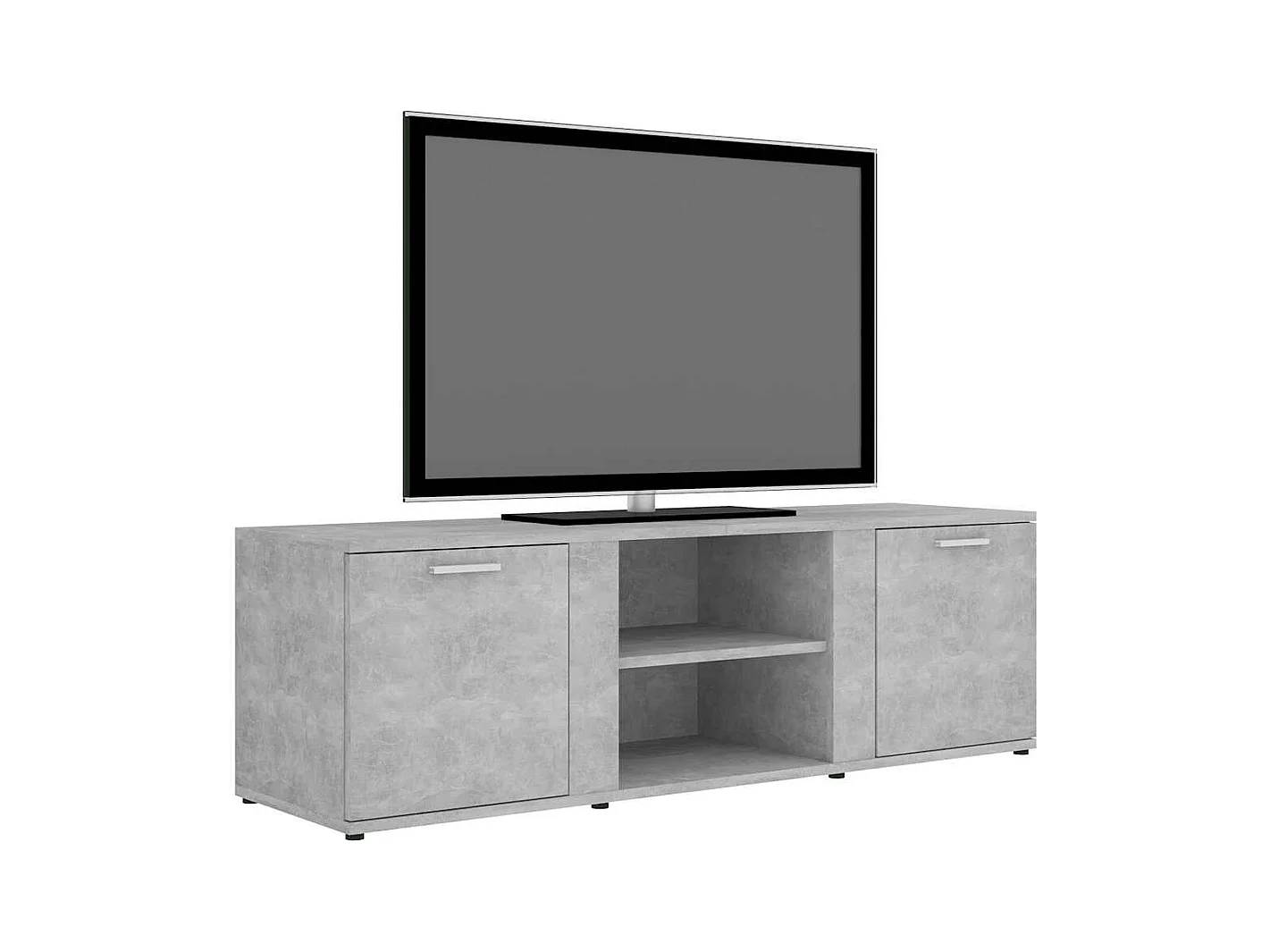 Betongrauer TV-Schrank 120 x 34 x 37 cm Holzwerkstoff