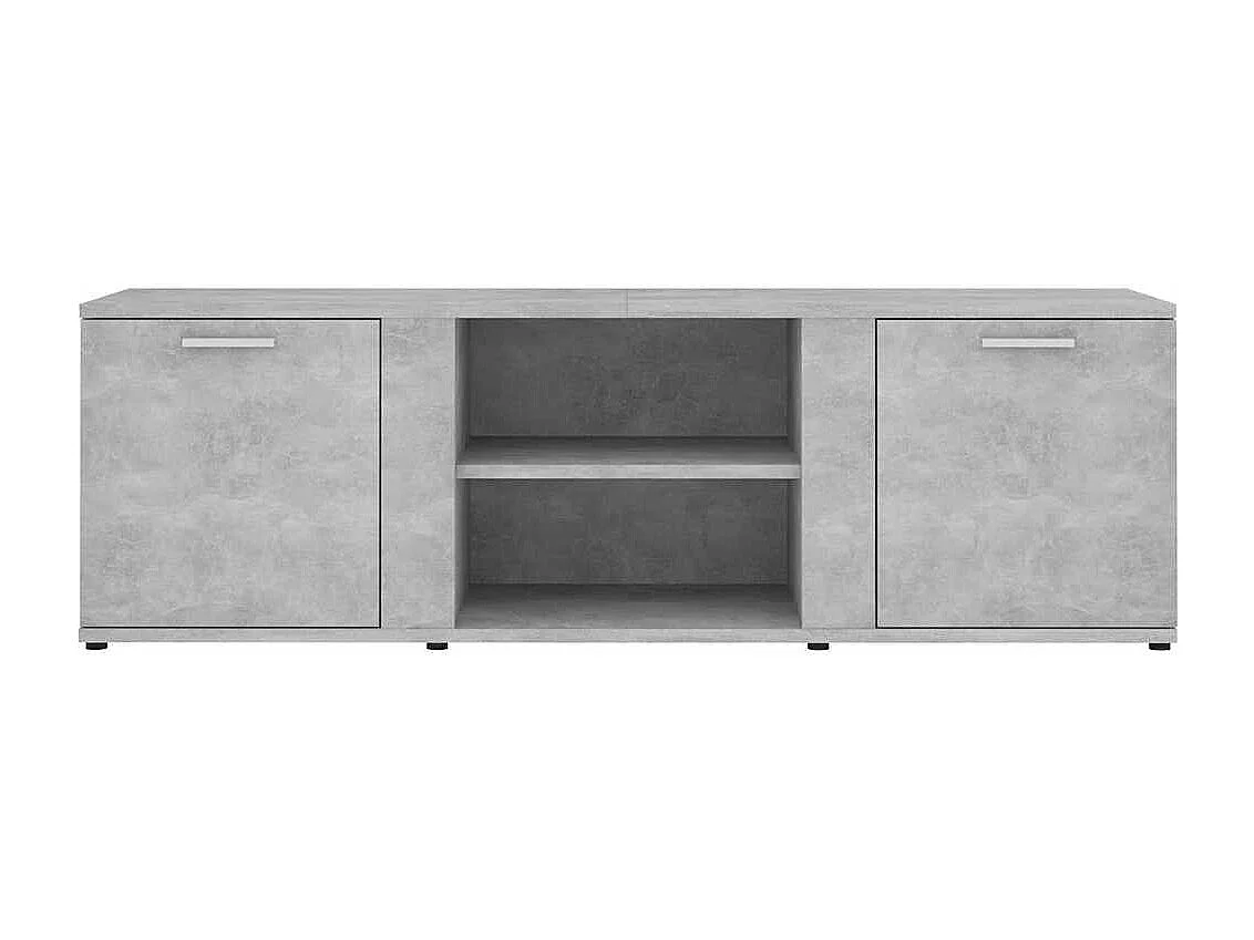 Mobile TV grigio cemento 120x34x37 cm in legno ingegnerizzato