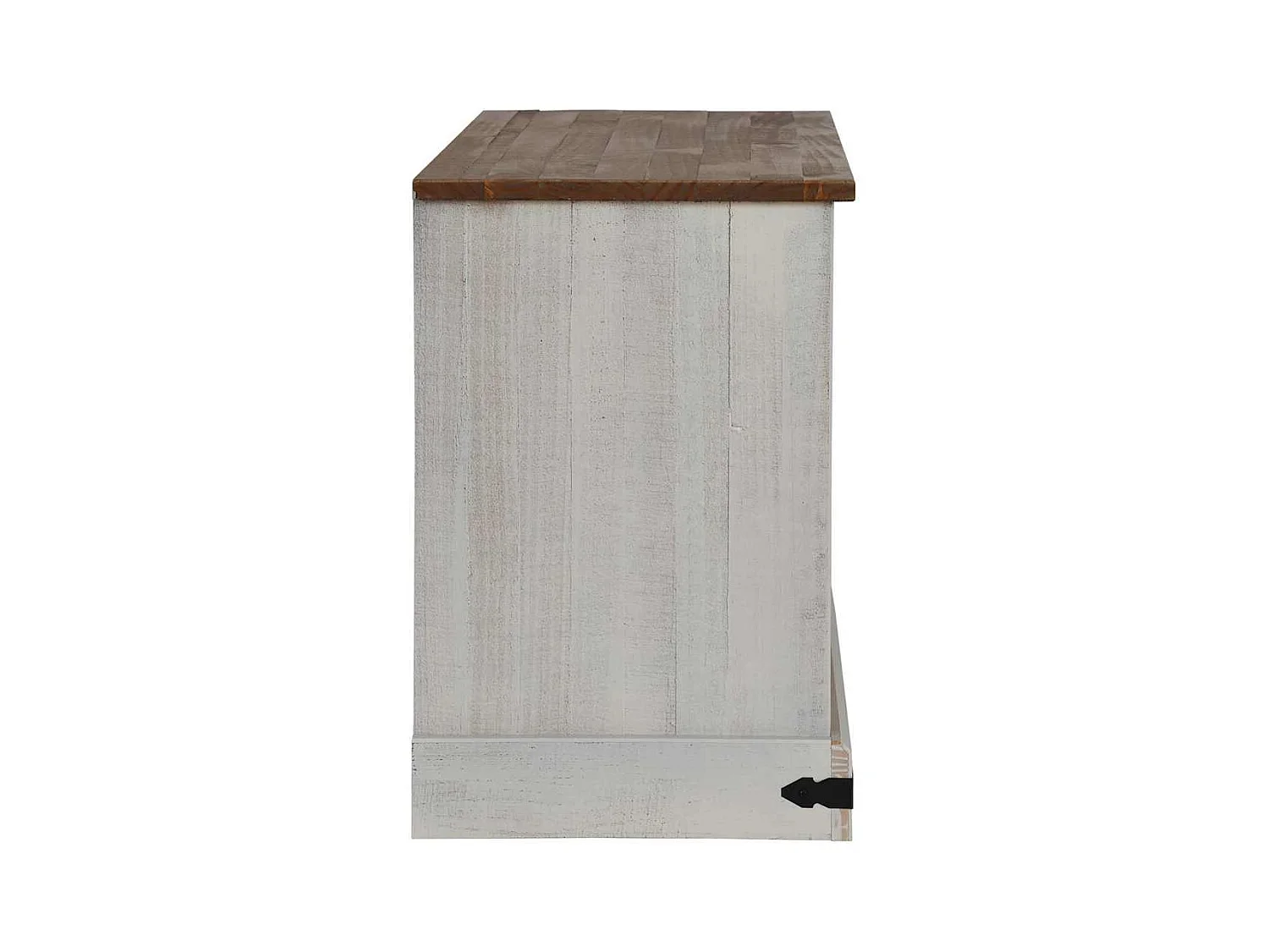 Meuble TV HALDEN avec porte coulissante blanc 110x40x60 cm