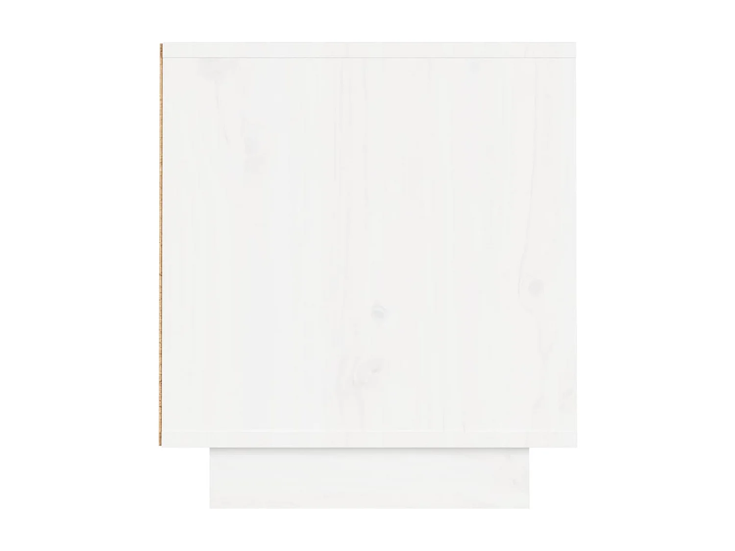 Mobile TV bianco 140x35x40 cm Legno massello di pino