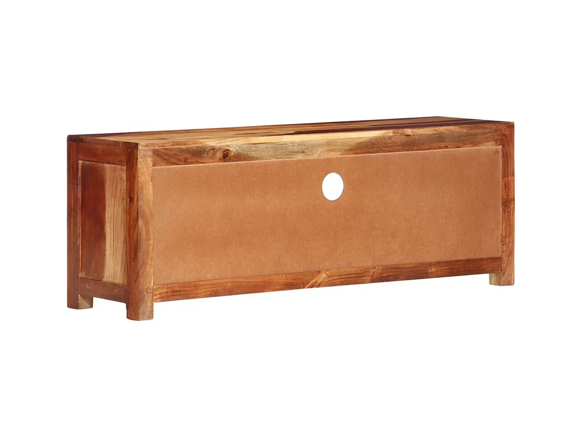 Mobile TV 110x30x40 cm Legno massello di acacia
