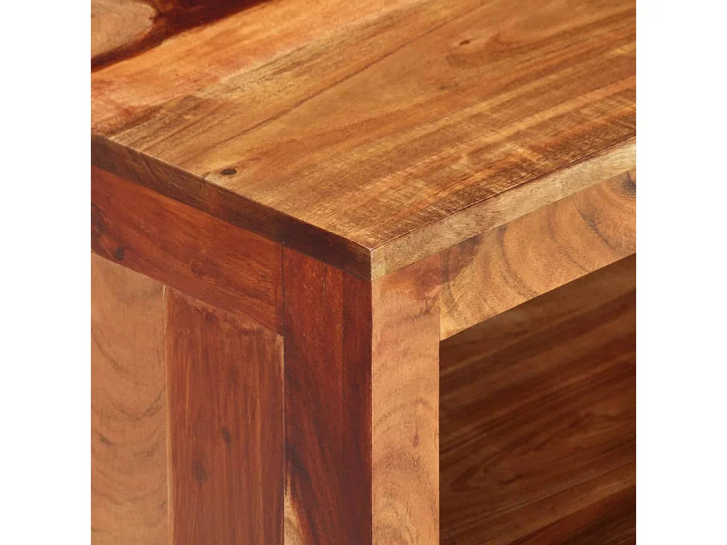 Mobile TV 110x30x40 cm Legno massello di acacia