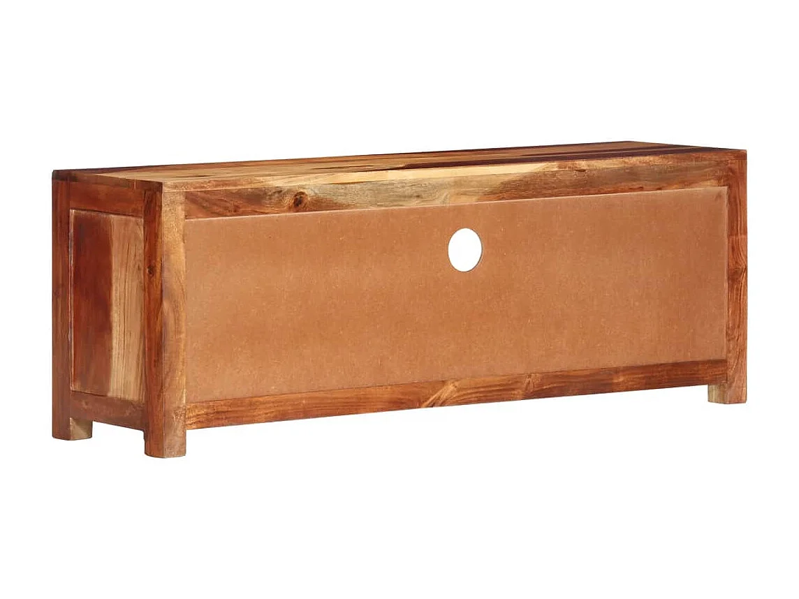 Mobile TV 110x30x40 cm Legno massello di acacia