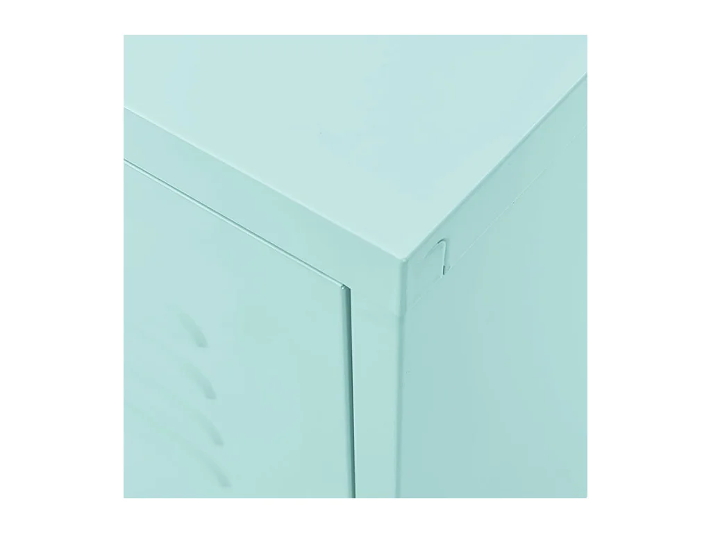 Mobile TV verde menta 105x35x50 cm in acciaio