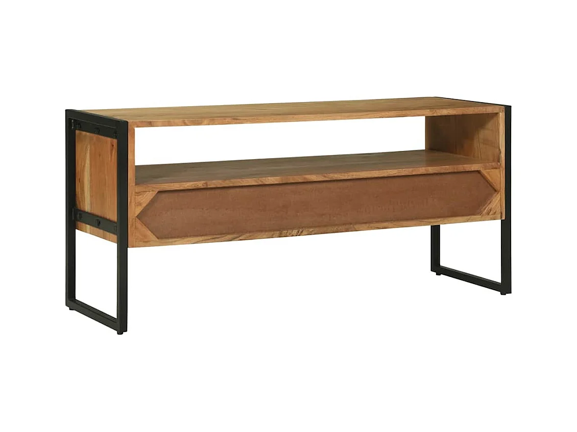 Meuble TV Marron 100 x 35 x 50 cm Bois d'acacia massif