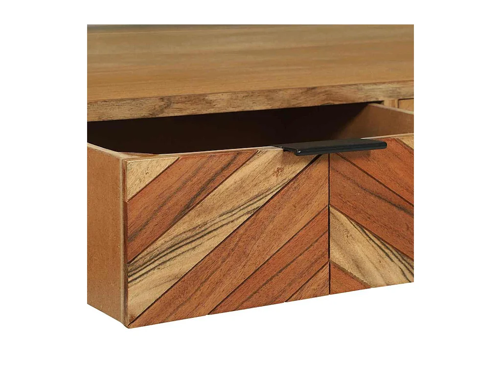 Meuble TV Marron 100 x 35 x 50 cm Bois d'acacia massif