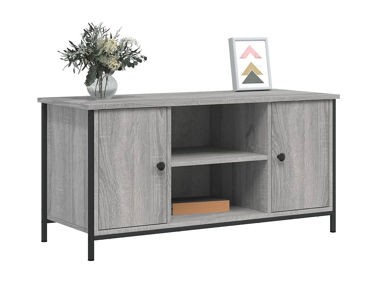 Mobile TV Sonoma grigio 100x40x50 cm Legno ingegnerizzato