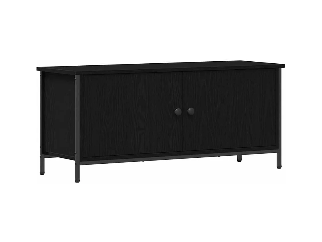 Meuble TV Chêne noir 100 x 35 x 45 cm Bois d'ingénierie