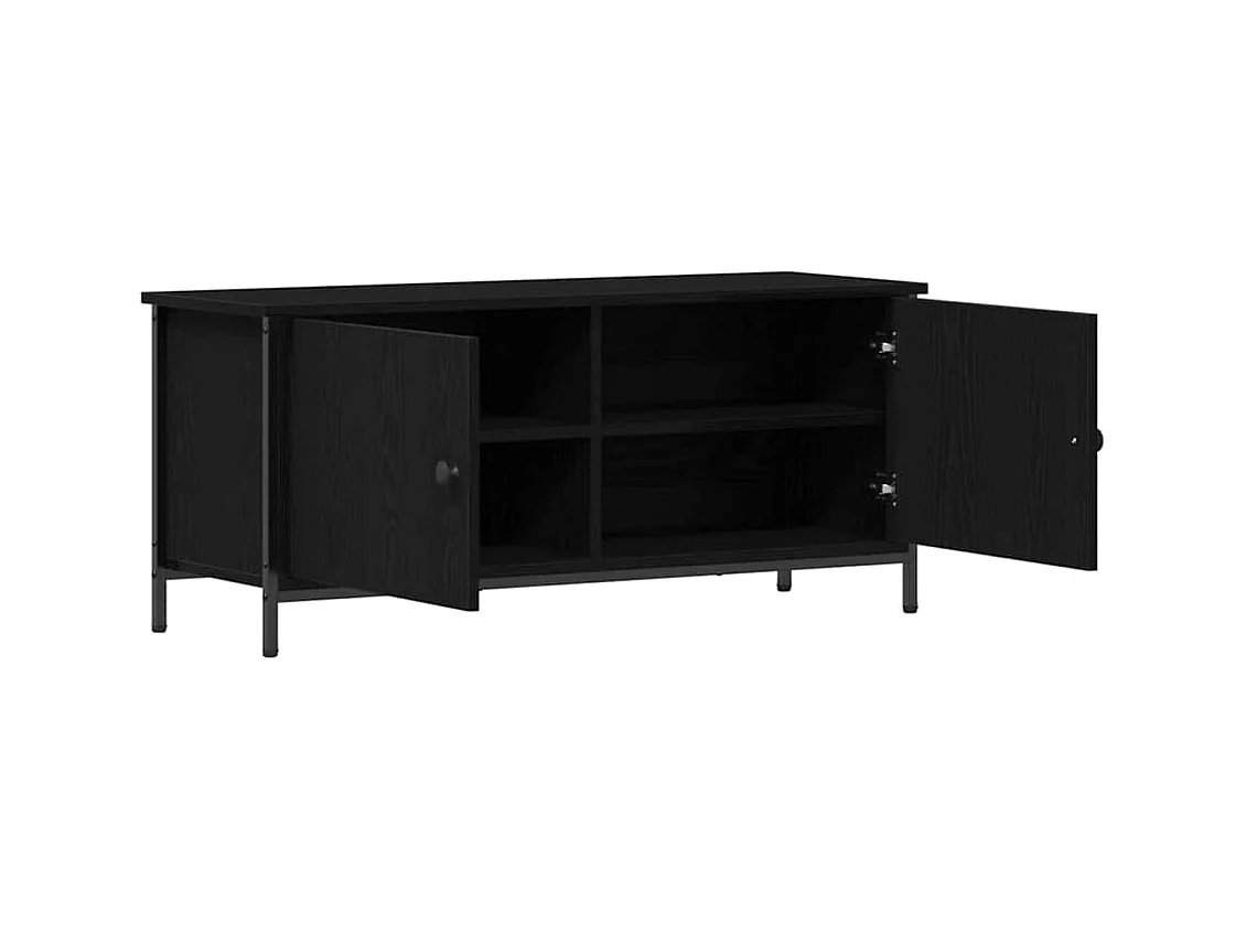 Meuble TV Chêne noir 100 x 35 x 45 cm Bois d'ingénierie