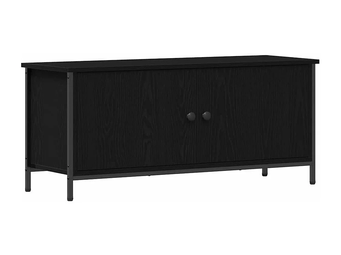 Meuble TV Chêne noir 100 x 35 x 45 cm Bois d'ingénierie