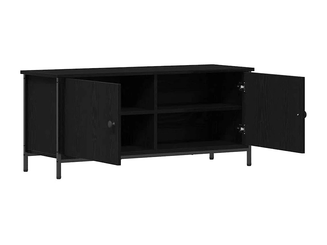 Meuble TV Chêne noir 100 x 35 x 45 cm Bois d'ingénierie