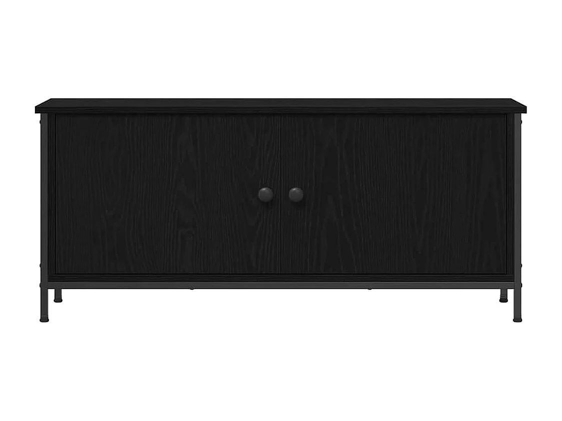 Meuble TV Chêne noir 100 x 35 x 45 cm Bois d'ingénierie