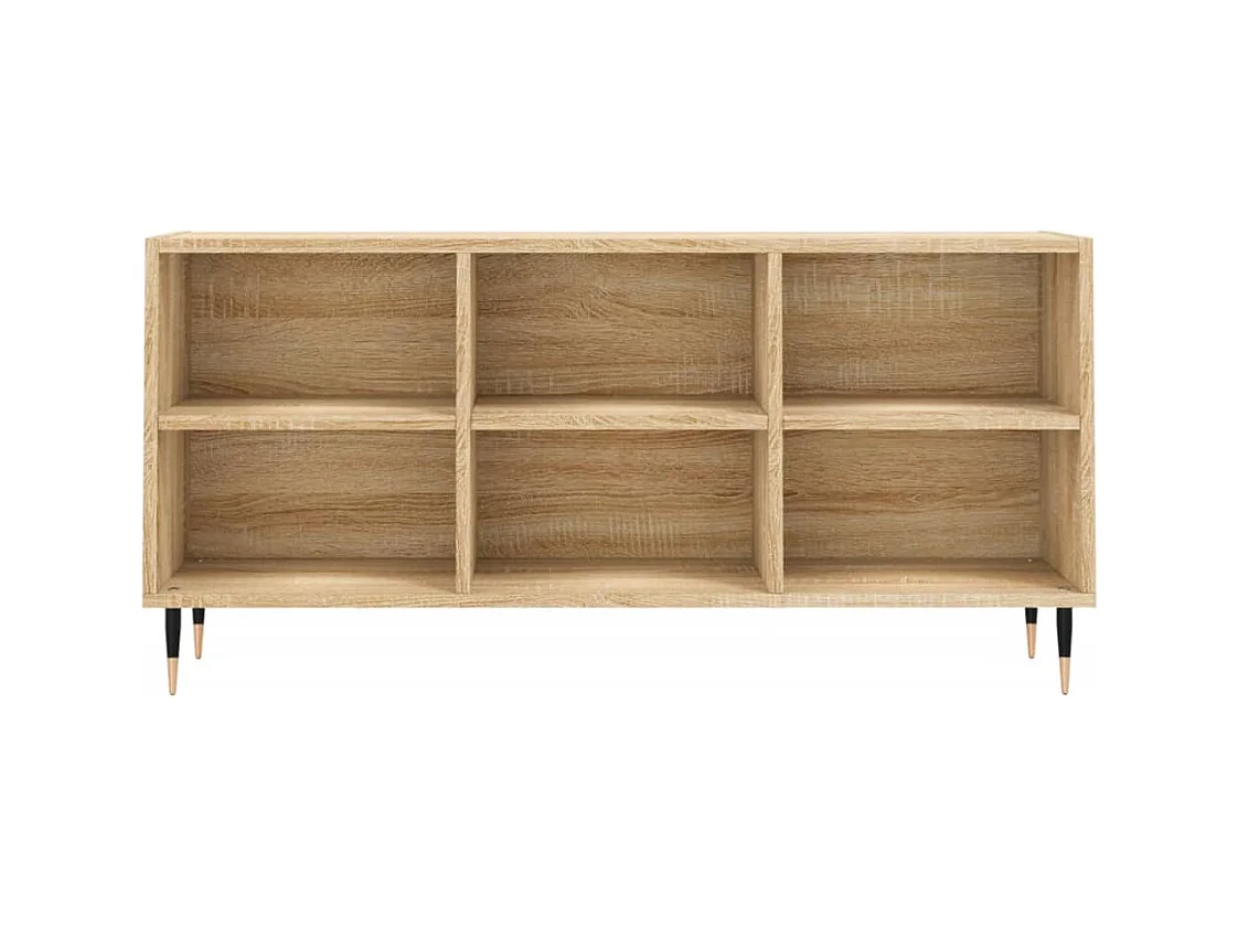 Meuble TV chêne sonoma 103,5x30x50 cm bois d'ingénierie
