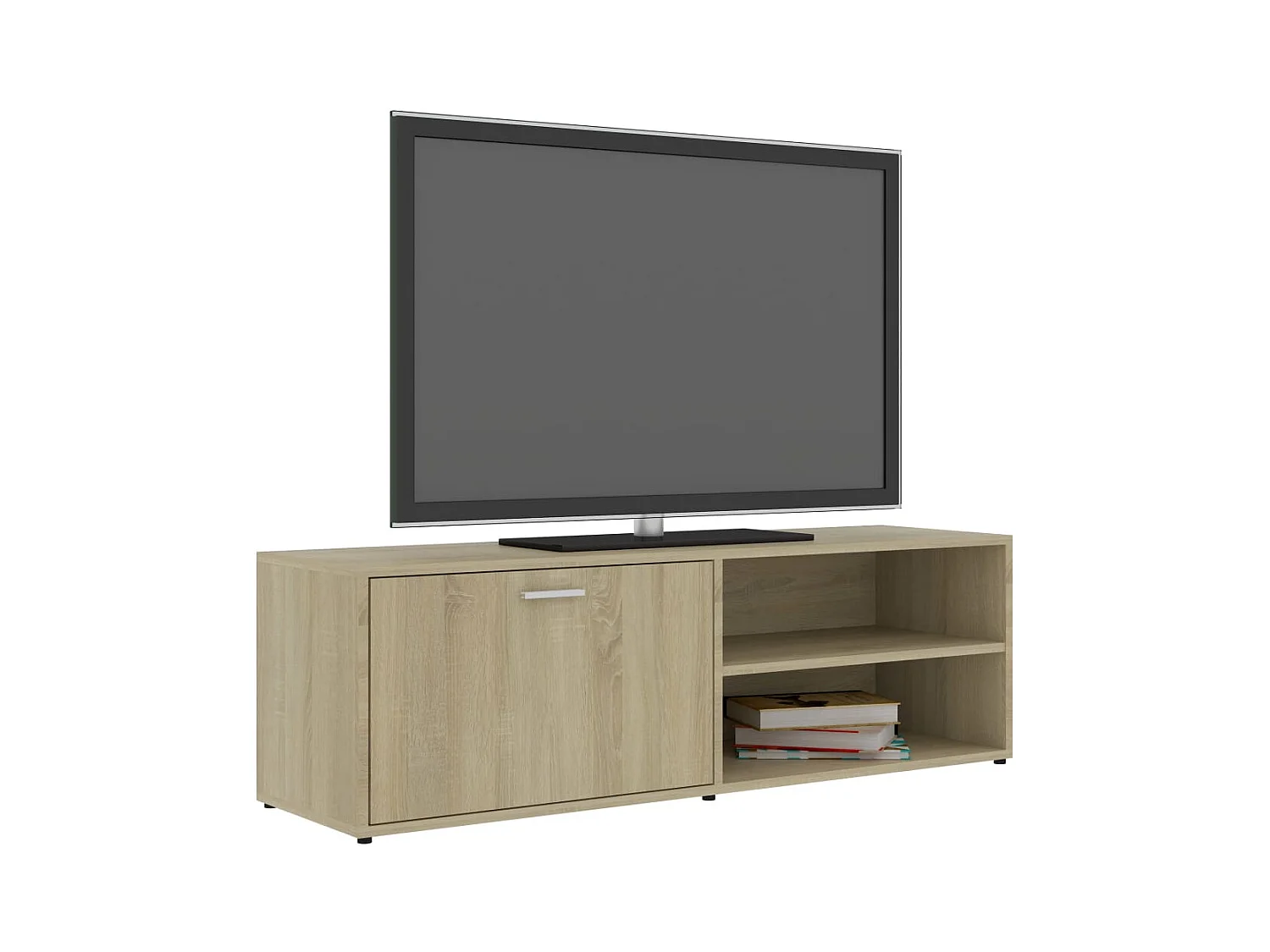 Mobile TV in rovere Sonoma 120x34x37 cm in legno ingegnerizzato