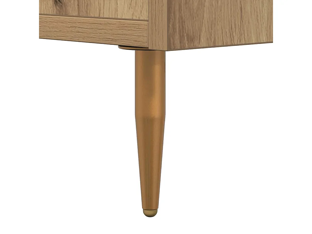 Handgemaakte eikenhouten tv-kast 150x30x44,5 cm bewerkt hout