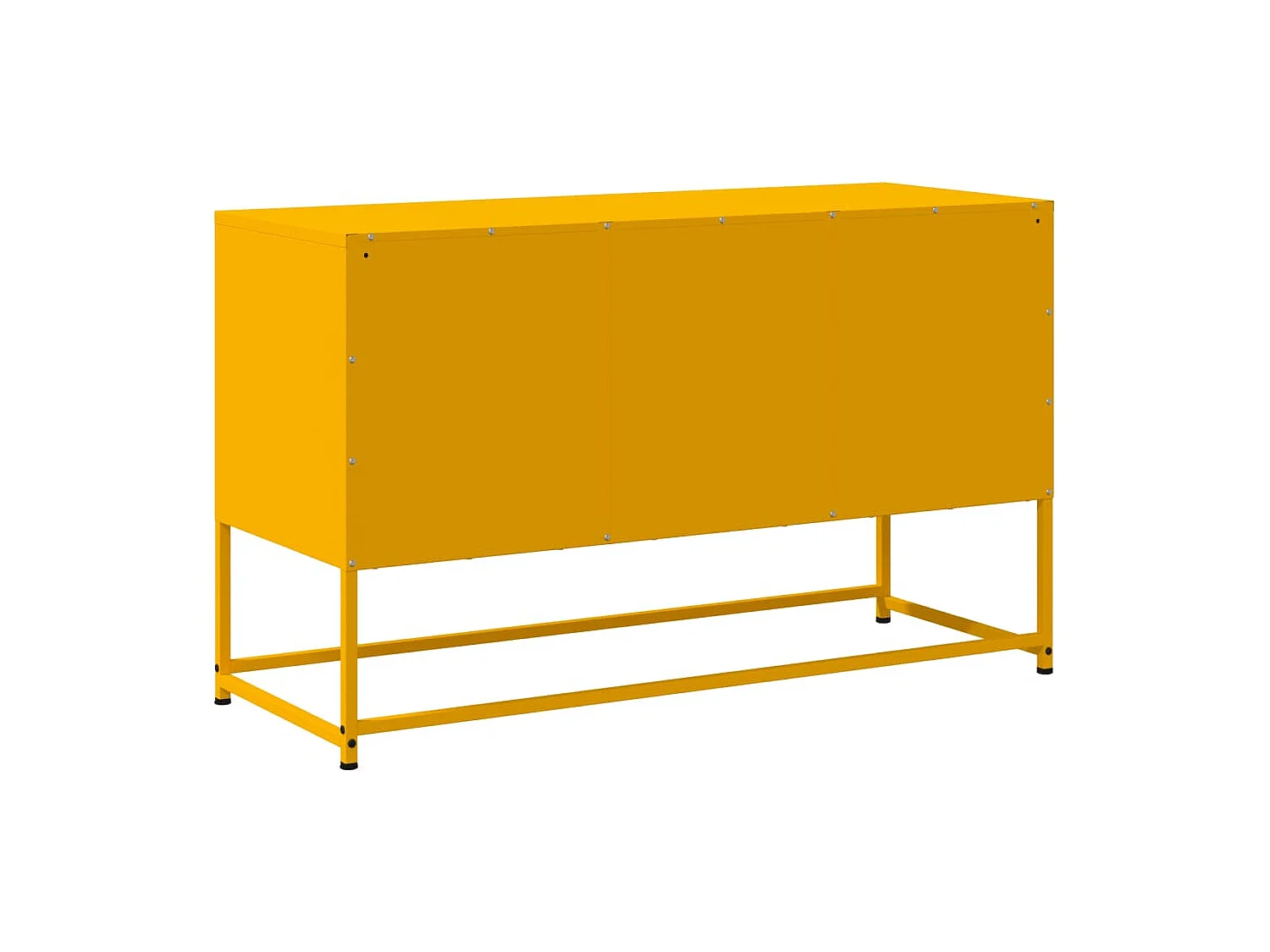Meuble TV jaune moutarde 100,5x39x60,5 cm acier
