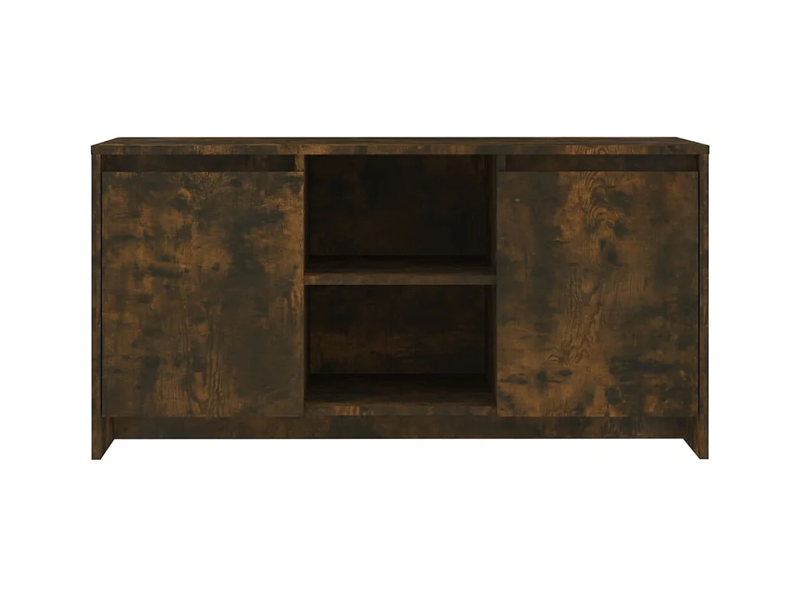 Meuble TV Chêne fumé 102x37,5x52,5 cm Bois d'ingénierie