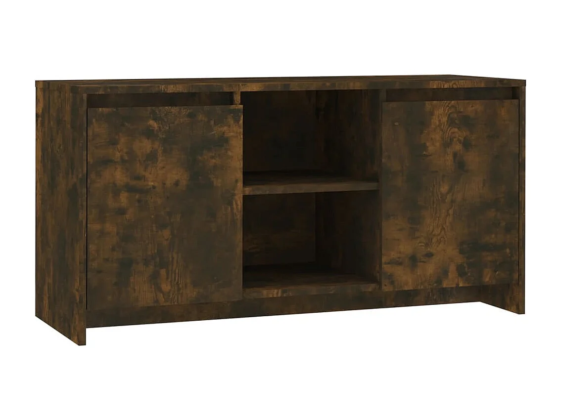 Meuble TV Chêne fumé 102x37,5x52,5 cm Bois d'ingénierie