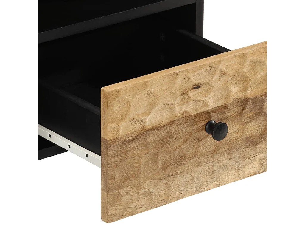 Meuble TV 100x33x46 cm bois massif de manguier