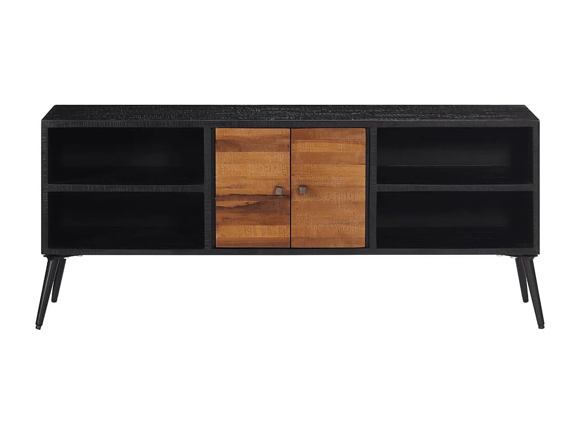 TV-Schrank 112x31x45 cm massives wiederverwertetes Teakholz
