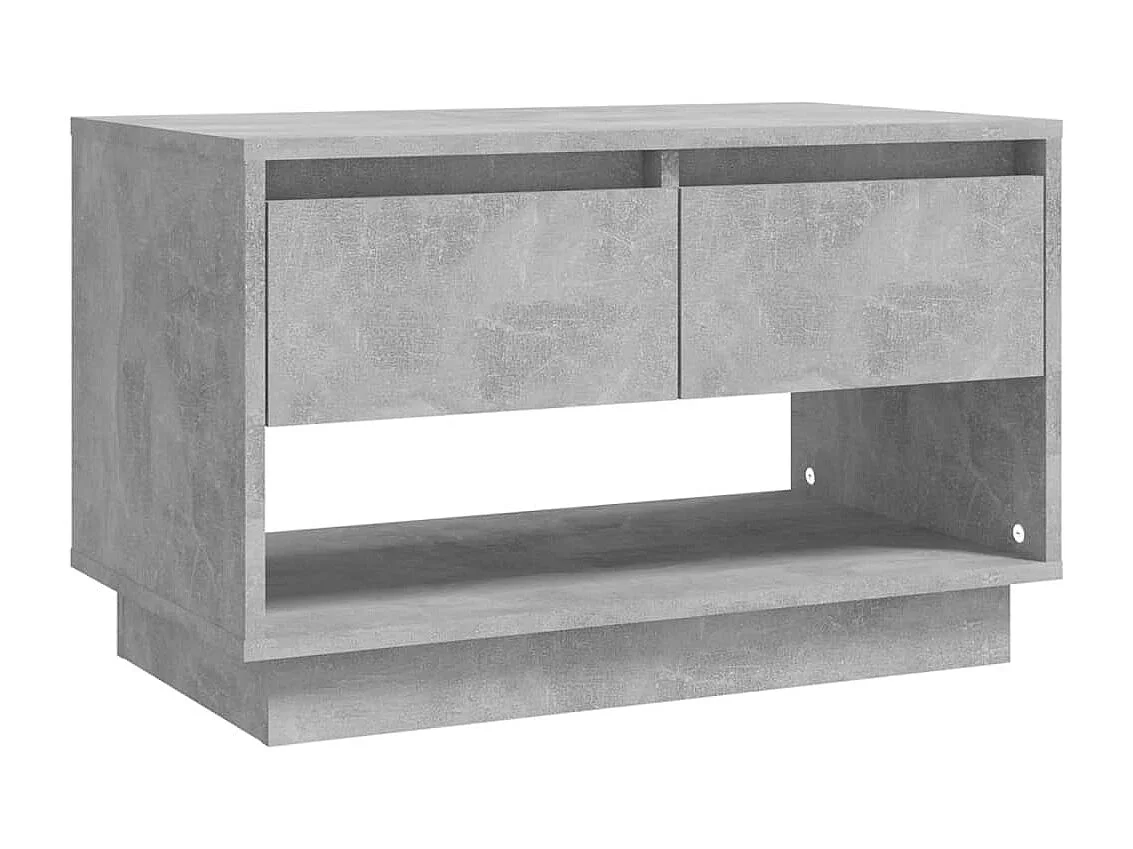 Mueble de TV gris hormigón 70x41x44 cm madera de ingeniería
