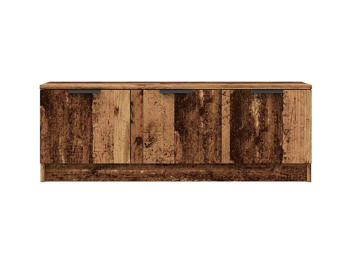 Meuble TV vieux bois 102x35x36,5 cm bois d'ingénierie