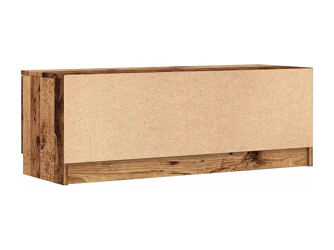 Meuble TV vieux bois 102x35x36,5 cm bois d'ingénierie