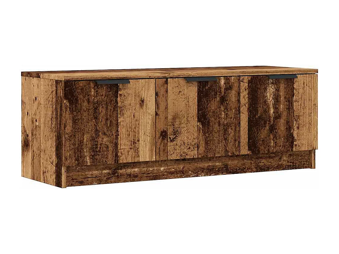 Meuble TV vieux bois 102x35x36,5 cm bois d'ingénierie