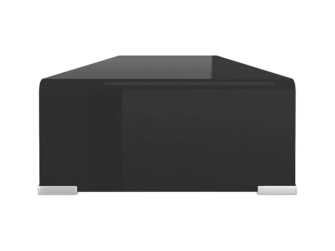 Mobile porta TV/monitor 100x30x13 cm vetro nero