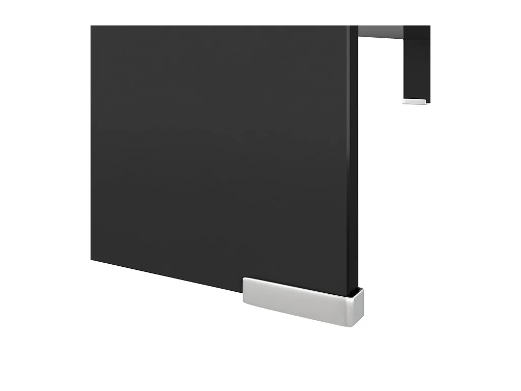 Mobile porta TV/monitor 100x30x13 cm vetro nero