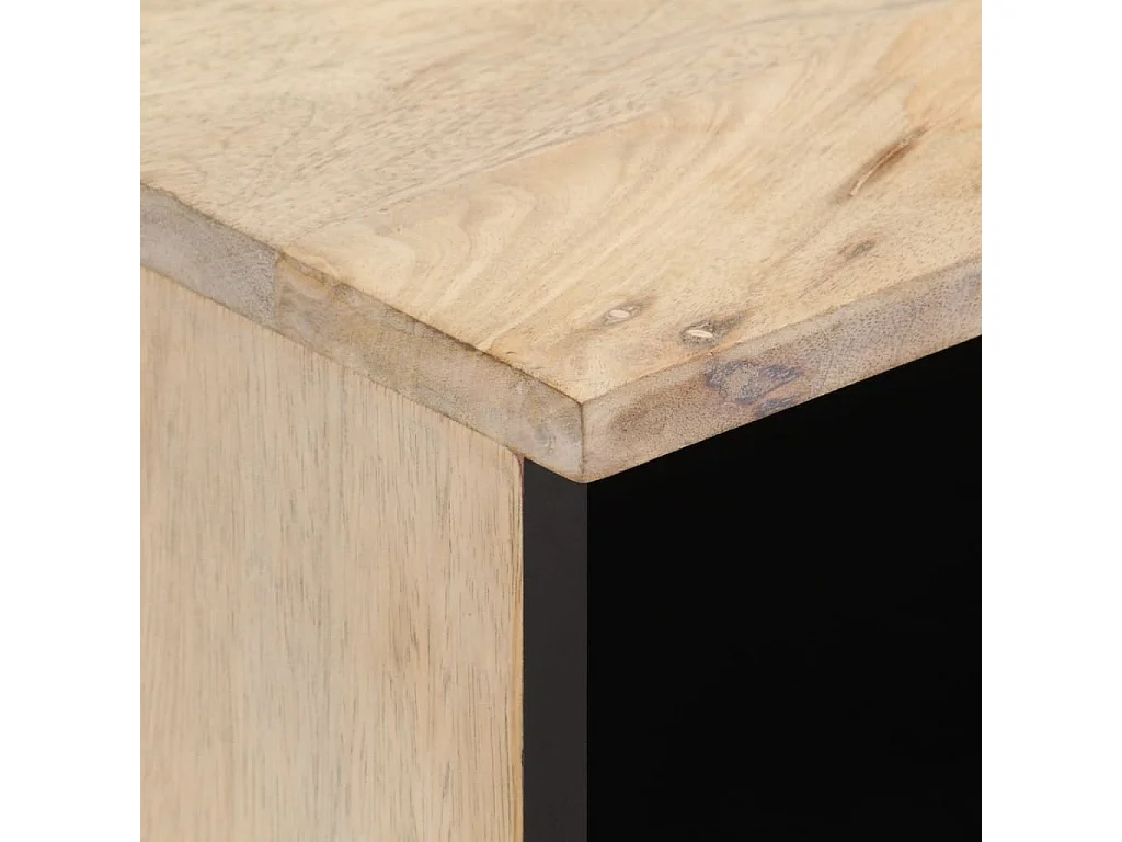 Meuble TV 100x33x46 cm bois massif de manguier
