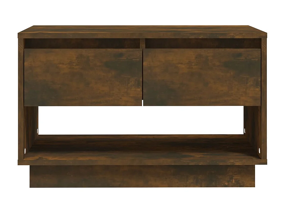 Mueble de TV de roble ahumado 70x41x44 cm madera de ingeniería