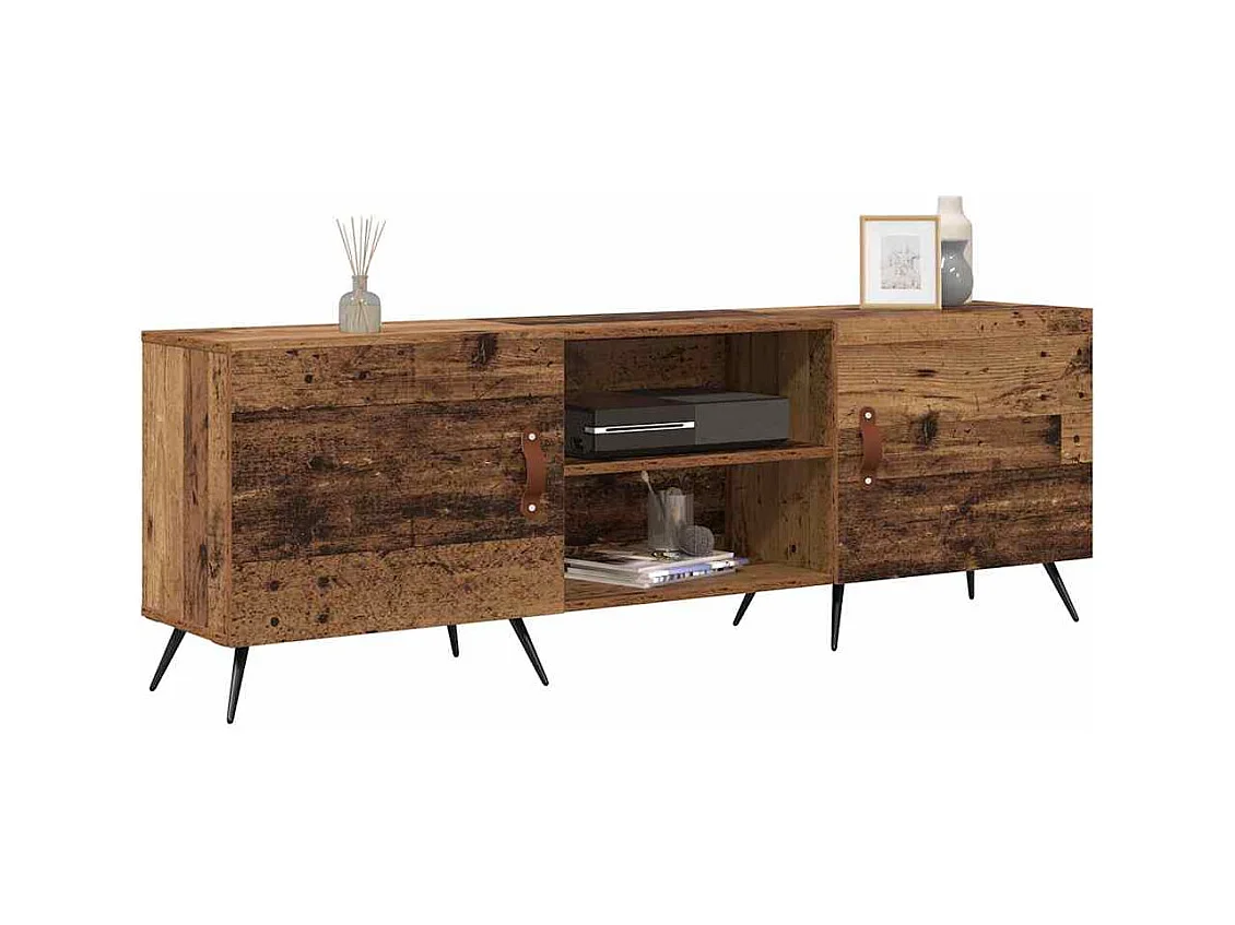 TV-meubel Antiek hout 150 x 30 x 50 cm Bewerkt hout