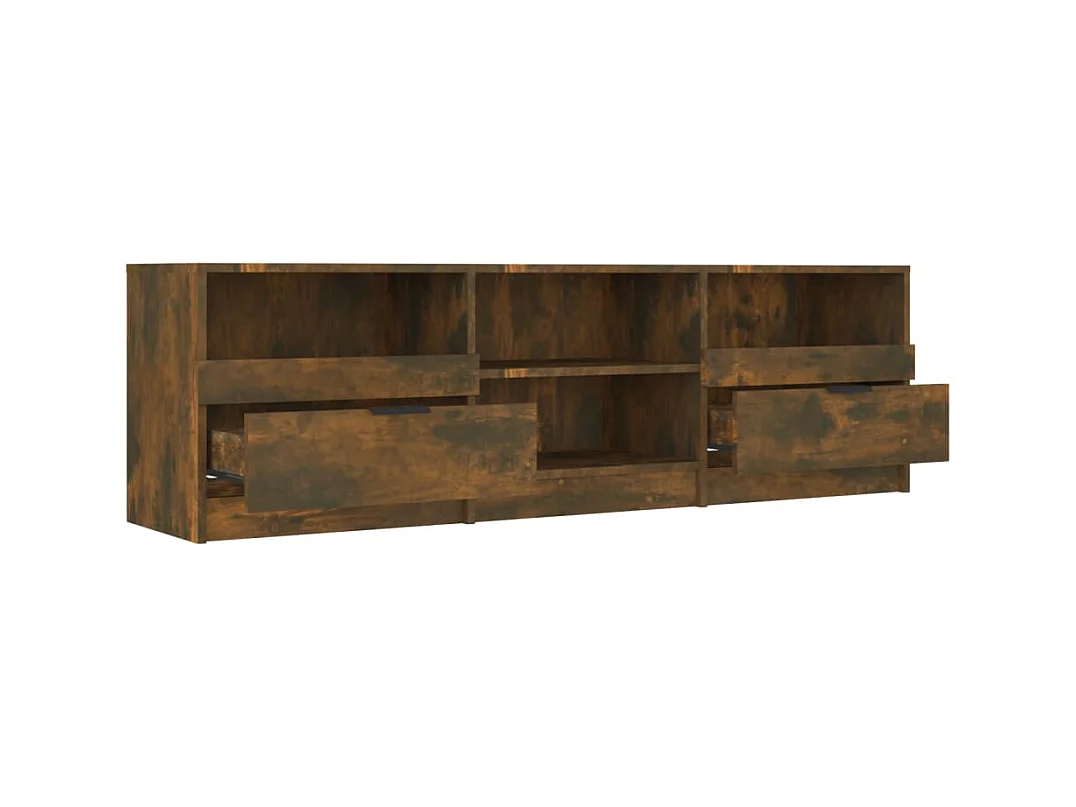 Mobile TV in rovere affumicato 150x33,5x45 cm in legno ingegnerizzato