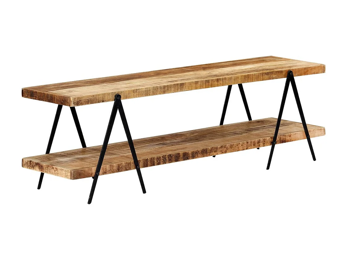 Mobile TV 160x40x50 cm Legno massello di mango