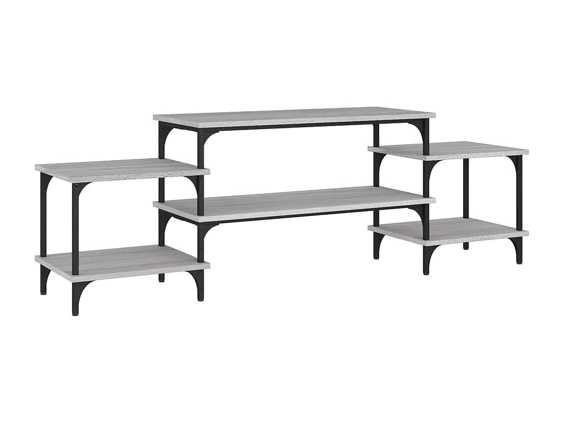 Mobile TV Sonoma grigio 157x35x52 cm in legno ingegnerizzato