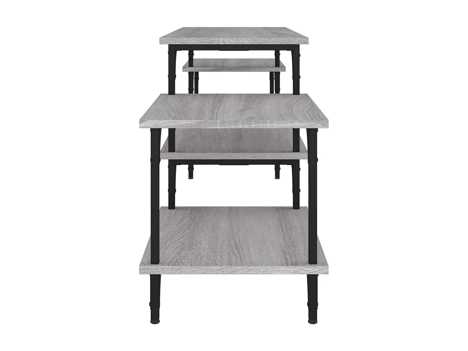 Mobile TV Sonoma grigio 157x35x52 cm in legno ingegnerizzato