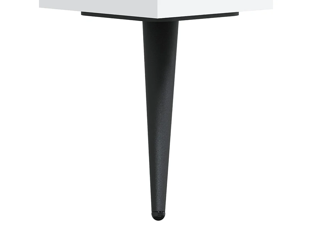 Mueble de TV blanco 150x36x30 cm madera de ingeniería