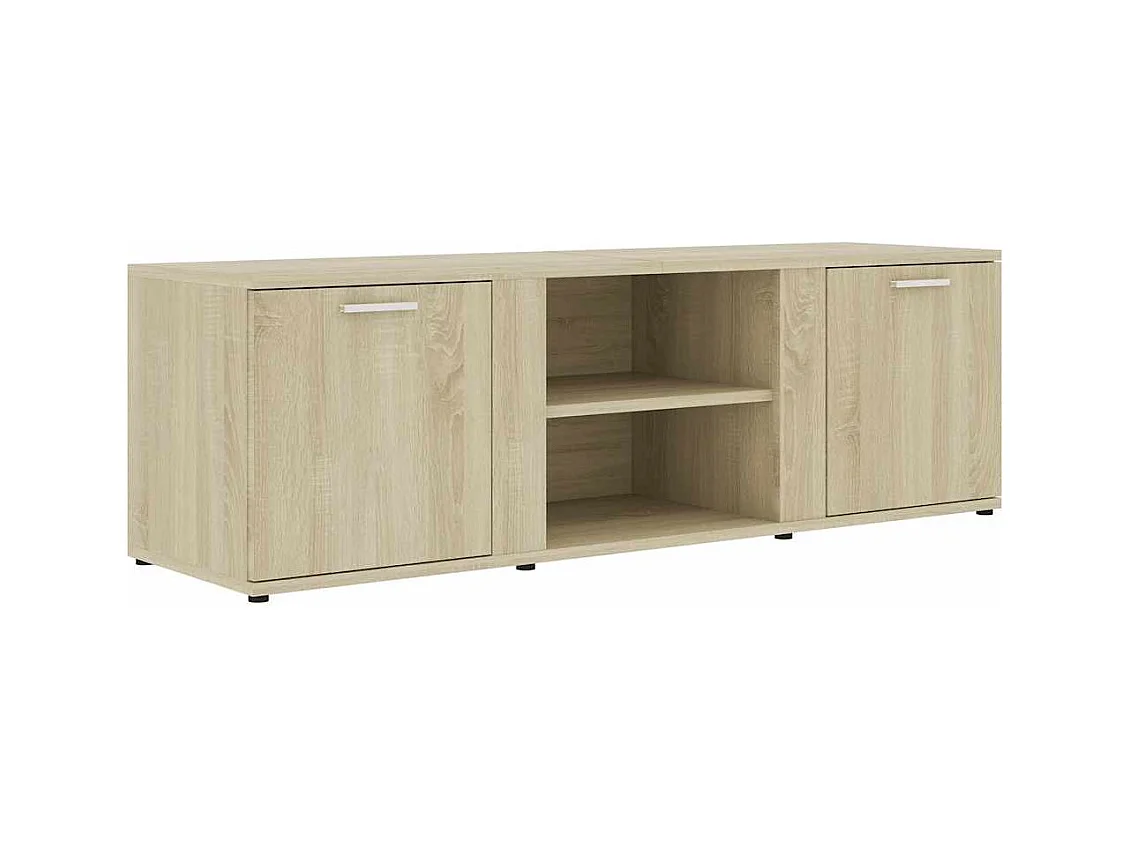 Mobile TV in rovere Sonoma 120x34x37 cm in legno ingegnerizzato