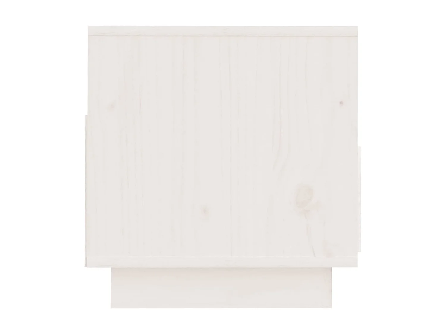 Meuble TV Blanc 60x35x37 cm Bois de pin massif