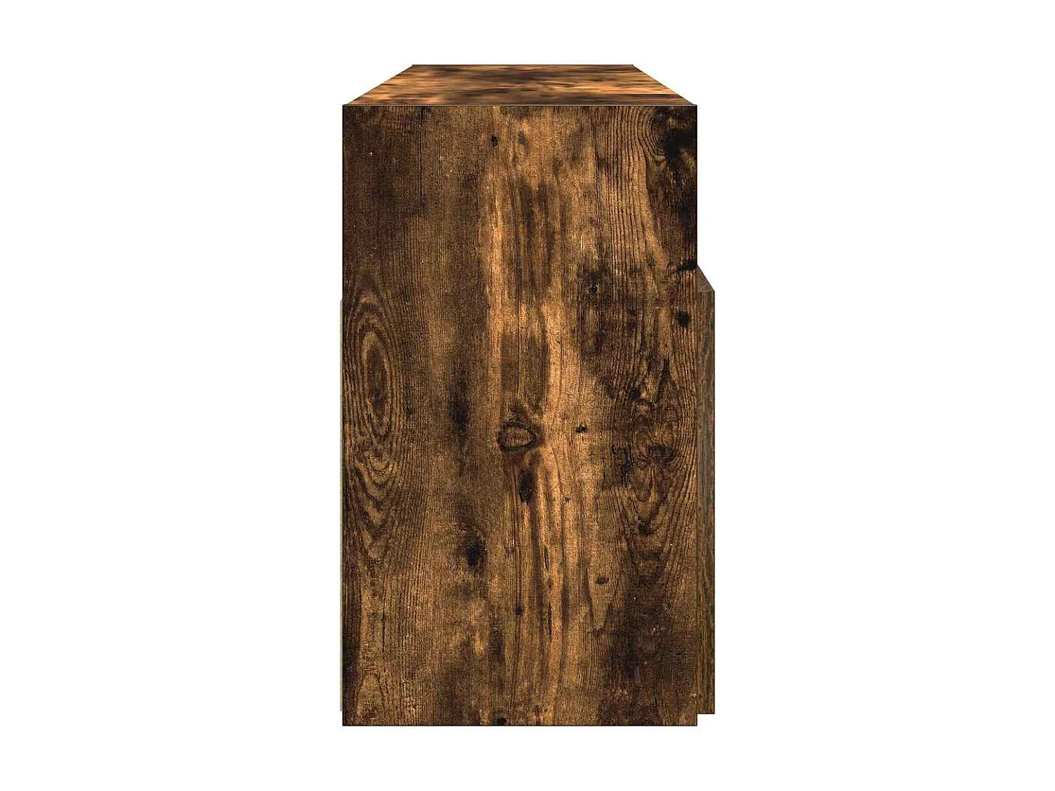 TV-Schrank mit LED-Leuchten Geräucherte Eiche 120x30x50 cm