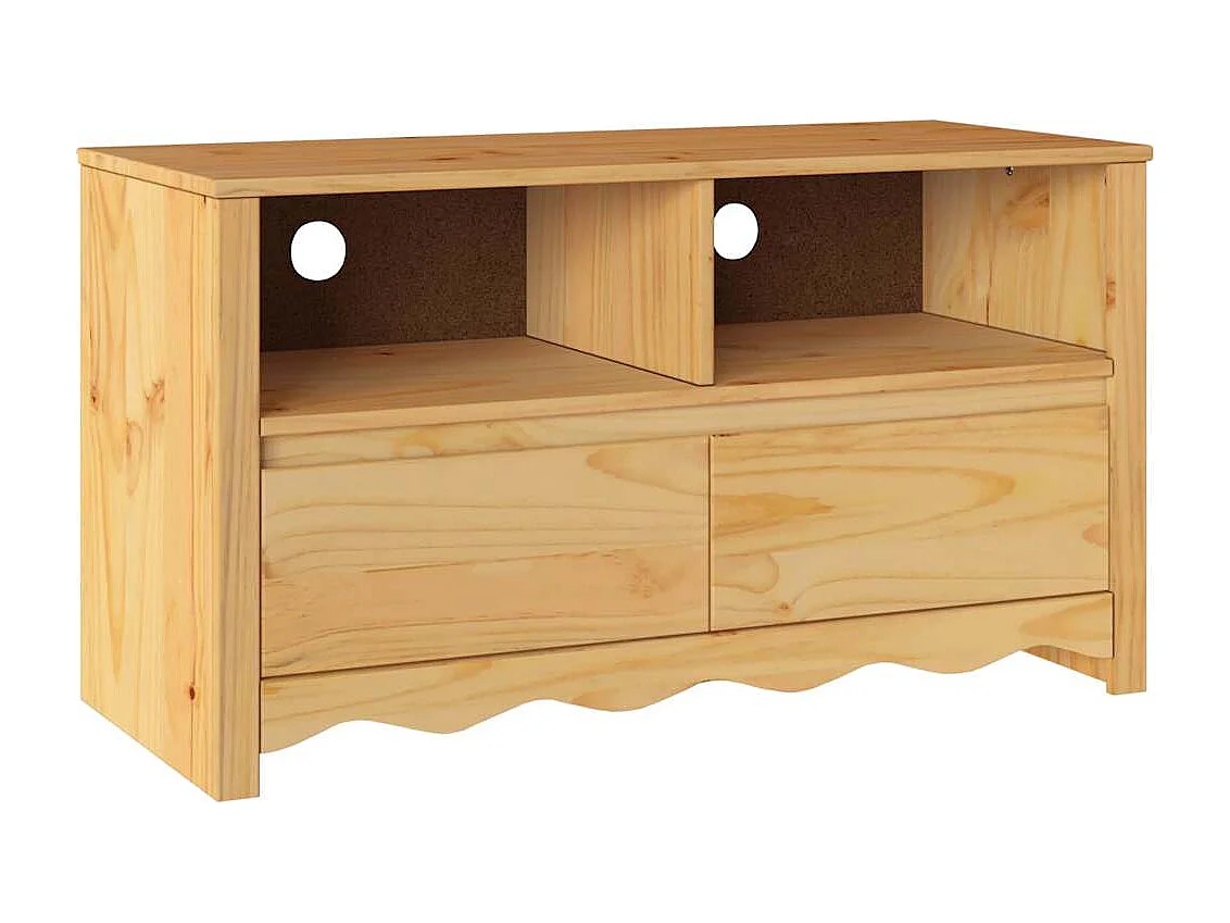 Meuble TV avec tiroir Marron 99 x 43 x 55 cm Bois de pin massif