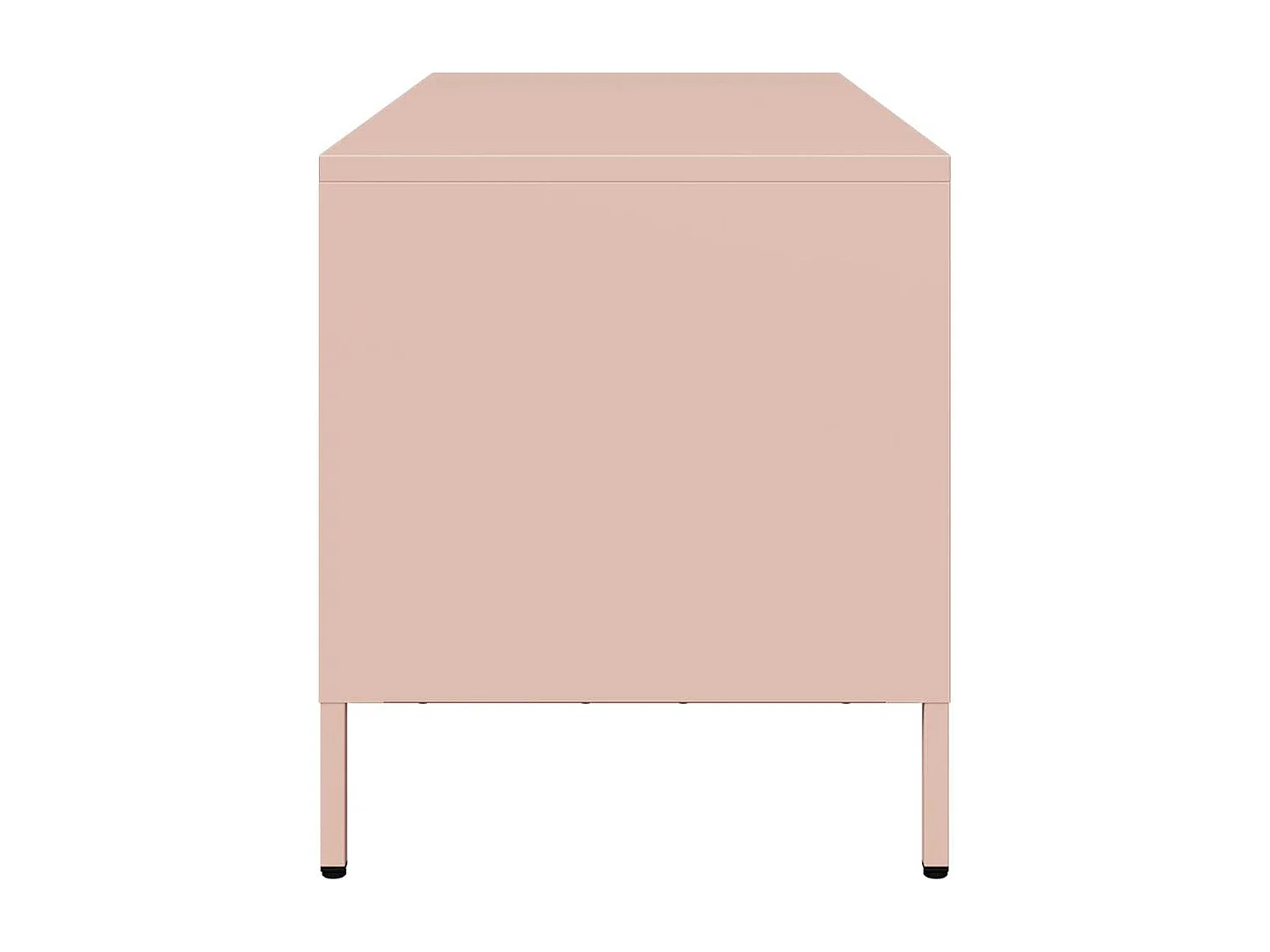 Roze tv-meubel 101,5x39x43,5 cm koudgewalst staal